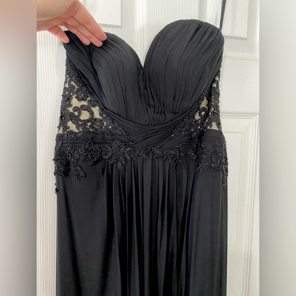 Black Lace Ball Gown